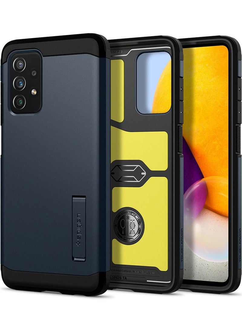 Spigen Tough Armor Protective Cover For Samsung Galaxy A72 with Extreme Impact Foam - Metal Slate - Image 1
