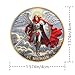 Leabet 3Pcs St Michael Psalm 911011 Challenge Coin SingleSided FullColor Angel Art with Dual 3D Engraved Zinc Alloy 157 Inch Religious Shield Sword Olive Branch DesignPack of 3 - Image 4