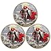 Leabet 3Pcs St Michael Psalm 911011 Challenge Coin SingleSided FullColor Angel Art with Dual 3D Engraved Zinc Alloy 157 Inch Religious Shield Sword Olive Branch DesignPack of 3 - Image 2