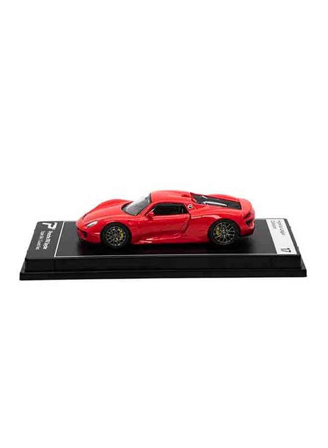 PosterCars PosterCars - 1:64 Scale Porsche 918 Spyder (Guards Red) Hypercar League Collection  - Image 2