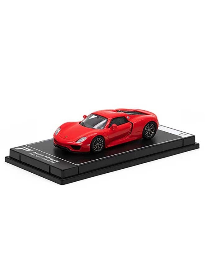 PosterCars PosterCars - 1:64 Scale Porsche 918 Spyder (Guards Red) Hypercar League Collection  - Image 1