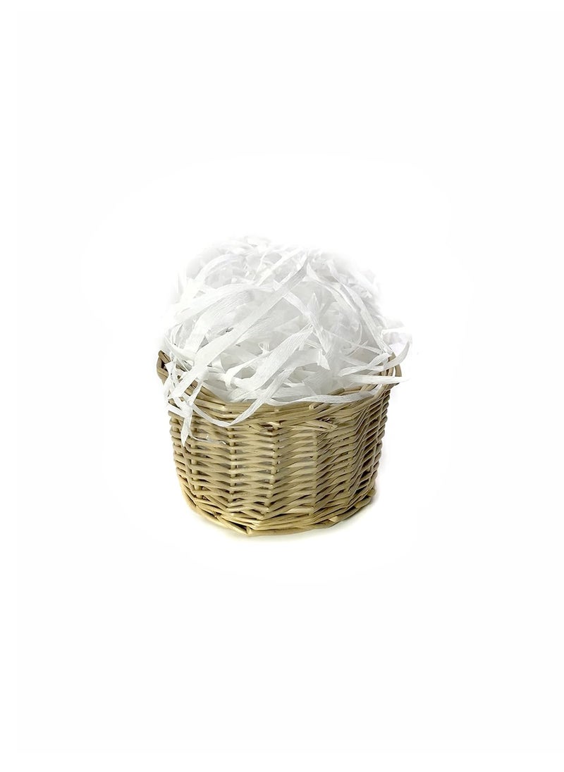 ECO SARRAS Eco Sarras Textured White Colour shredded paper crinkle paper grass strips gift tray decoration gift hamper decorations gift box fillers wedding birthday valentines day gift 500 Grams  - Image 5