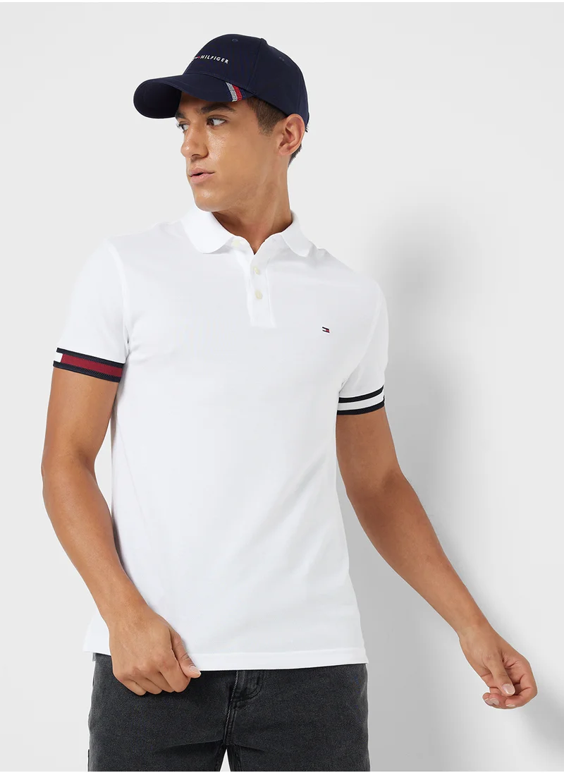 تومي هيلفيغر Striped  Fit Polo