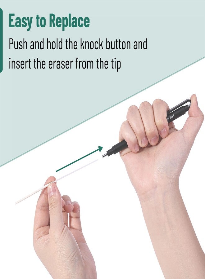 Mr. Pen- Pen Style Eraser, 2 Pack, Square & Round Tip, Eraser Pen, Pencil Erasers, Eraser Pencil, Art Erasers for Drawing Erasers for Drawing, Precision Eraser, Art Eraser, Pen Eraser, Artist Eraser - Image 5