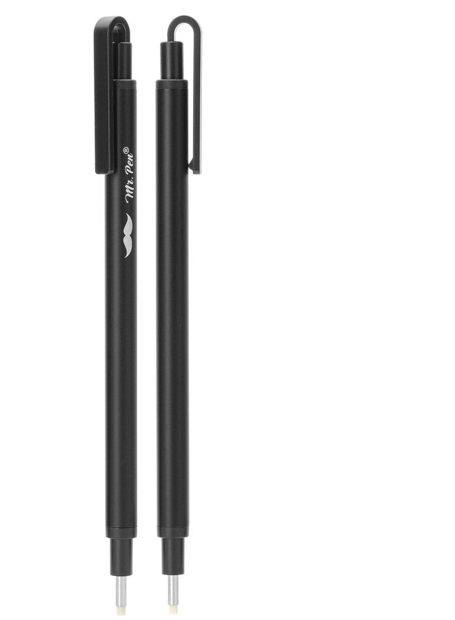 Mr. Pen- Pen Style Eraser, 2 Pack, Square & Round Tip, Eraser Pen, Pencil Erasers, Eraser Pencil, Art Erasers for Drawing Erasers for Drawing, Precision Eraser, Art Eraser, Pen Eraser, Artist Eraser - Image 1