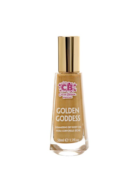 Cocoa Brown Goddess Highlighter  Bronzing Shimmer Oil  Shimmer Tanning Oil for Face and Body 17 oz Golden