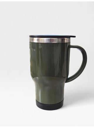 Insulated stainless steel mug with lid - ideal for travel, office, home, and outdoor use, perfect for hot and cold drinks. - view 3