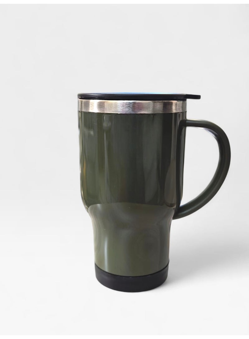 كريتر  الكوب المعزول من الستانلس ستيل - غطاء للسفر والمكتب والمنزل والاماكن الخارجية ، المثالي للمشروبات الباردة والساخنة - Image 3