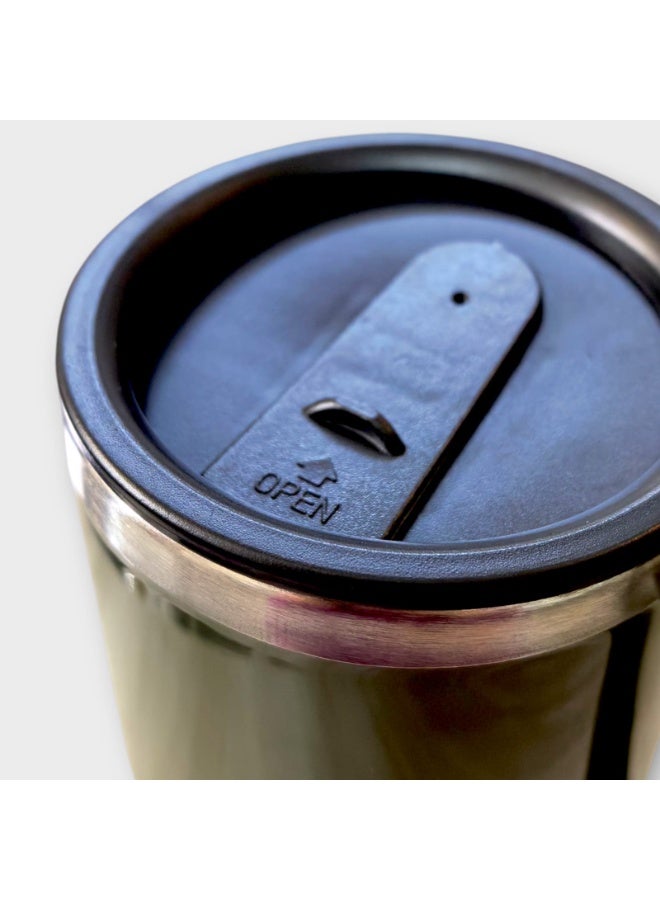 كريتر  الكوب المعزول من الستانلس ستيل - غطاء للسفر والمكتب والمنزل والاماكن الخارجية ، المثالي للمشروبات الباردة والساخنة - Image 4