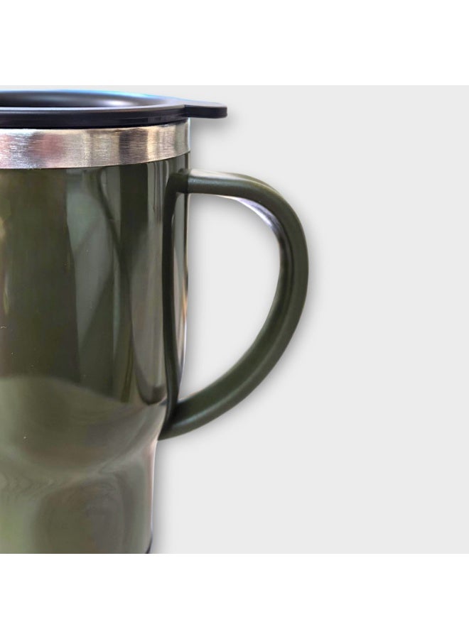 كريتر  الكوب المعزول من الستانلس ستيل - غطاء للسفر والمكتب والمنزل والاماكن الخارجية ، المثالي للمشروبات الباردة والساخنة - Image 2