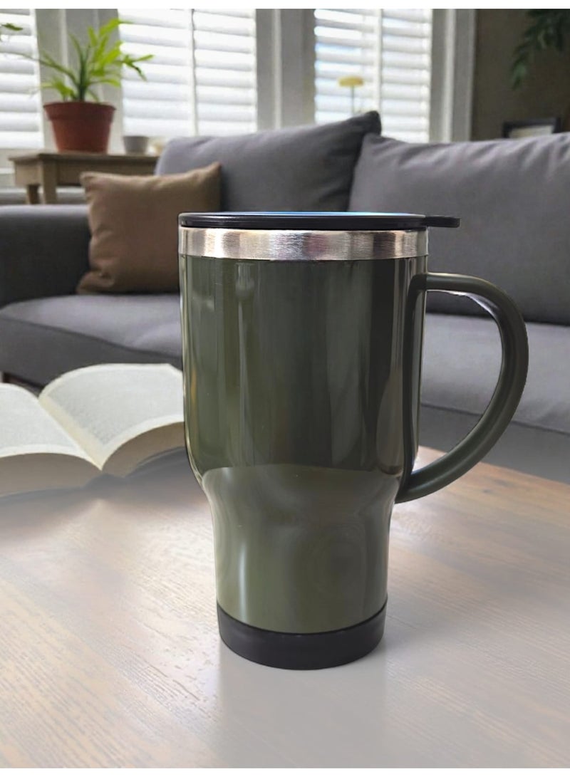 كريتر  الكوب المعزول من الستانلس ستيل - غطاء للسفر والمكتب والمنزل والاماكن الخارجية ، المثالي للمشروبات الباردة والساخنة - Image 1