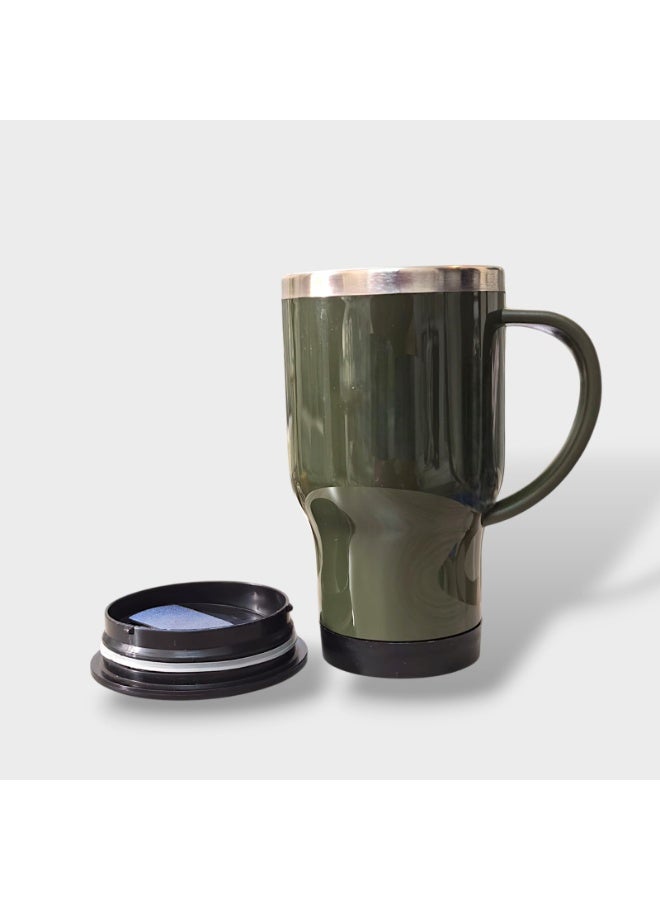 كريتر  الكوب المعزول من الستانلس ستيل - غطاء للسفر والمكتب والمنزل والاماكن الخارجية ، المثالي للمشروبات الباردة والساخنة - Image 5