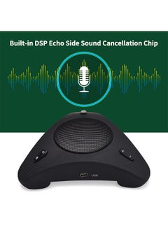 Generic USB Speakerphone Conference Microphone with Speaker 360° Omnidirectional Mic Echo Cancellation PC Computer Laptop Microphone with Mute Function Volume Adjustment Plug & Play  - Image 5