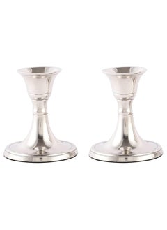 Voidrop Mini Set of 2 Candlestick Holders Set Taper Candle Holders, Candle Holders, candle holders for table centerpiece for Wedding, Festival, Party and Festival Decor (Black)