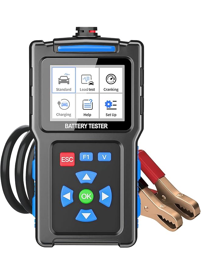 Bt300 Battery Load Tester - 12V/24V Automotive Battery  Alternator Tester | 20-2000 Cca Diagnostic Tool For Cars, Trucks, Rvs | Digital Battery Analyzer For Voltage, Cold Cranking Amps - Image 1