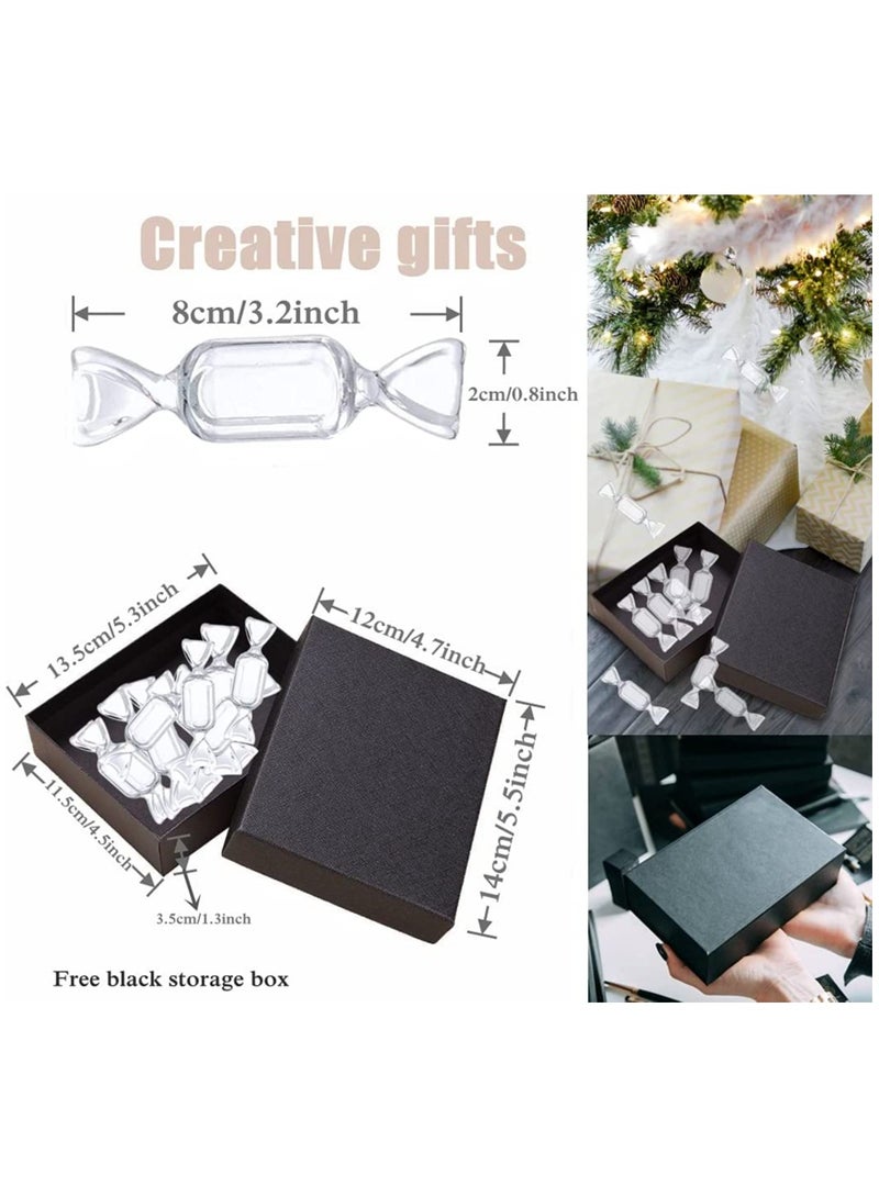 10pcs Yellow Candy Shaped Jewelry Box Mini Organizer with Lid Perfect for Travel Weddings and Parties - Image 4