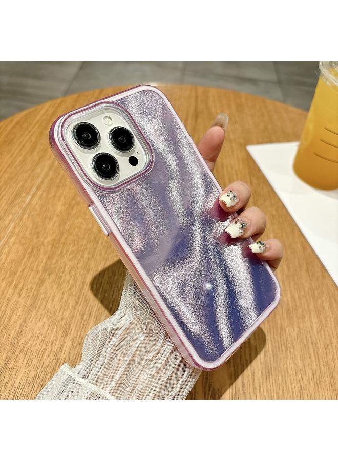 اس-توب جراب لهاتف iPhone 15 Pro مصنوع من مادة TPU الهجينة اللامعة ذات ملمس الرمال المتحركة والكمبيوتر الشخصي - Image 2