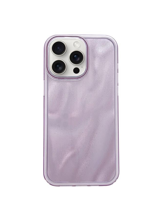 اس-توب جراب لهاتف iPhone 15 Pro مصنوع من مادة TPU الهجينة اللامعة ذات ملمس الرمال المتحركة والكمبيوتر الشخصي - Image 1