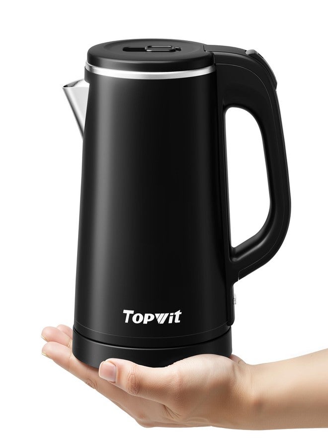 TopWit 0.8L Small Electric Kettle, Portable Travel Kettle Stainless Steel - 800W Fast Boiling, Auto Shut-Off & Boil-Dry Protection, Tea Kettle for Home, Office, Business Trip, Hotel, Dorm - Image 1
