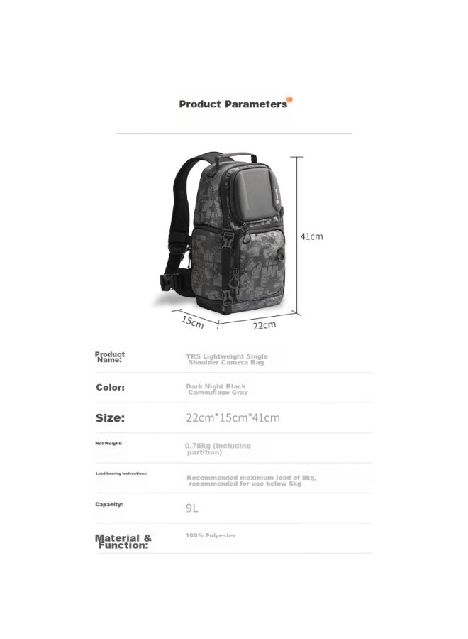 Tarion Camera Bag, Shoulder Photography Bag, Waterproof, Casual, Portable, Crossbody Bag, Canon Dslr And Mirrorless Camera Bag, Trs, Camouflage Color - Image 5