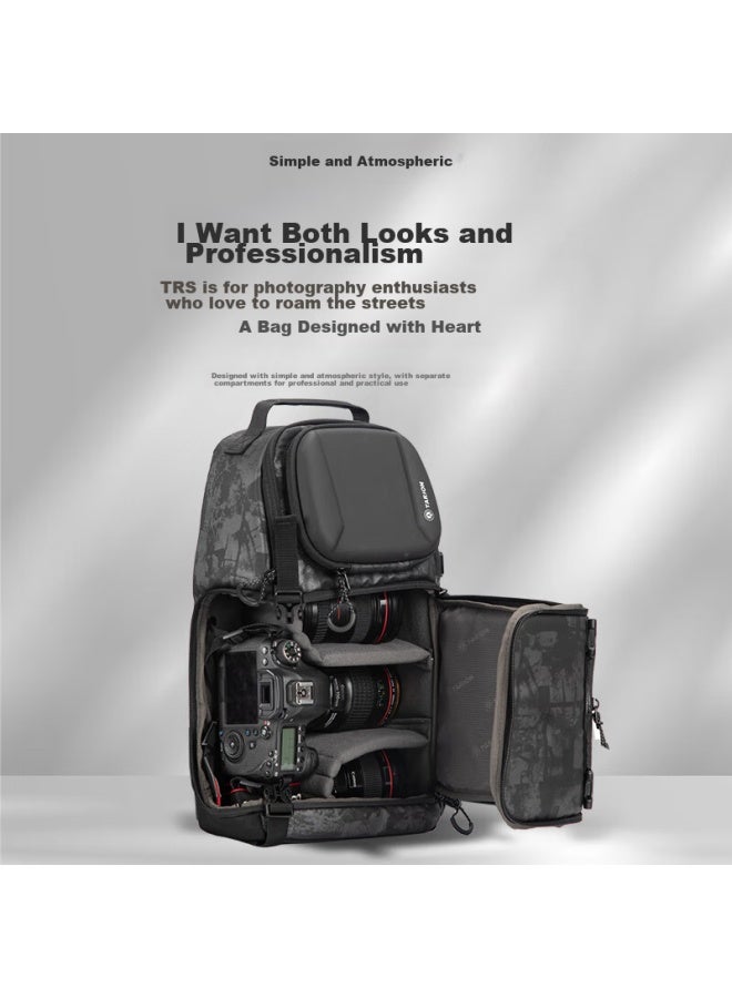 Tarion Camera Bag, Shoulder Photography Bag, Waterproof, Casual, Portable, Crossbody Bag, Canon Dslr And Mirrorless Camera Bag, Trs, Camouflage Color - Image 1