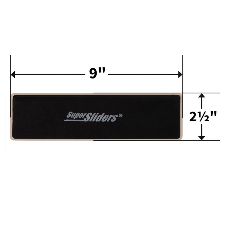 Super Sliders 4 Pack - 2.5"" X 9"" Heavy-Duty Furniture Sliders For Carpet - Reusable Plastic Sliders For Moving Couches Tables Appliances & More - Effortless Furniture Movers - Image 2