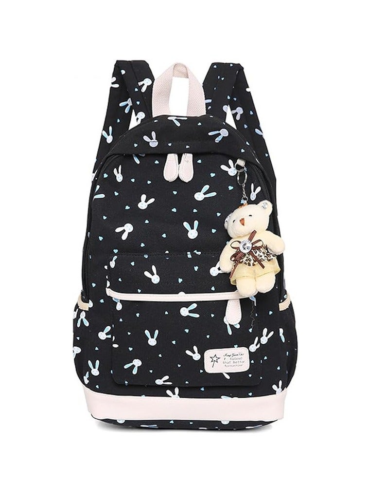 4PCS School Backpack Set, Portable Casual Daypack for Boys Girls, Students Shoulder Bag, Laptop Backpack, with Sling Crossbody Bag and Storage Bag, Book Bags, for School College Office Travel - Image 2