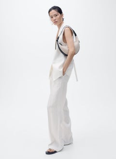 MANGO Linen Suit Waistcoat  - Image 5