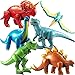 KiddieLoot 6Pcs Inflatable Dinosaur Birthday Party Decorations Large BlowUp Dino Toys for Kids 2026 Dinos for Boys or Girls SelfStanding Vinyl Balloons for Jurassic Theme Party Pool Floats - Image 3