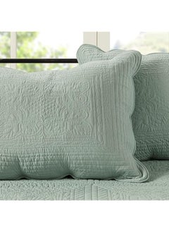 Daybed Cover Set Trendy Damask Quilting With Scalloped Edges All Season Luxury Bedding With Bedskirt Matching Shams Decorative Pillow 75 Inch X39 Inch Tuscany Seafoam 6 Piece - pzsku/Z237810430999FFBBF30BZ/45/_/1741446945/08a9d538-4429-4fe5-b3f1-bf9ca89c0668