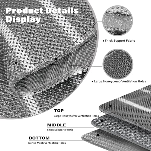 Bhyhok King 80*80 In Mattress Underlay with Breathable Mesh Fiber Cuttable Under Mattress Ventilation for RV Bed Camper Boat - Image 4