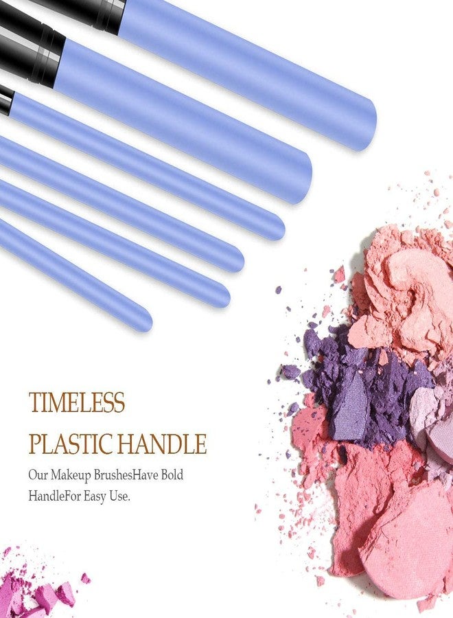 SUNISA Blue Soft Synthetic Bristle Makeup Brushes Set of 12 with Storage Box - (Pack of 13) - Image 3