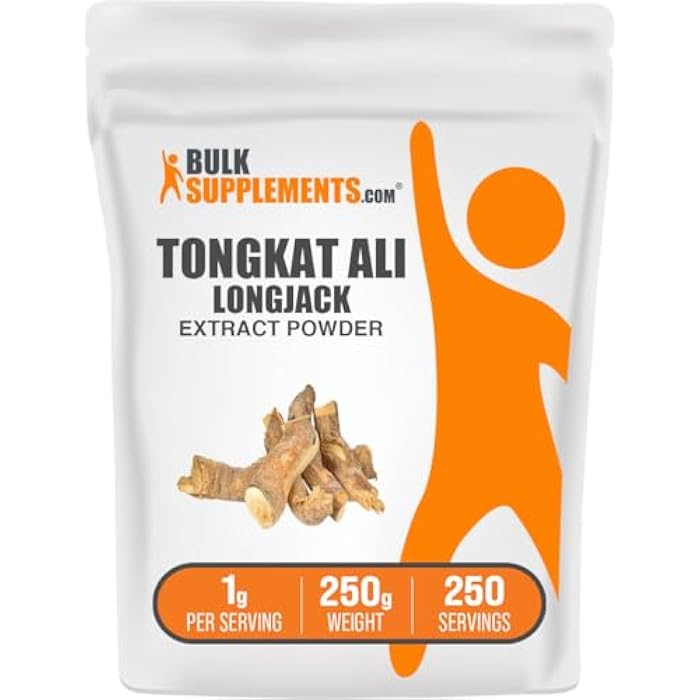 BulkSupplements.com Longjack Extract Powder - Tongkat Ali Extract, Tongkat Ali for Men & Women - Gluten Free, 1g per Serving, 250g (8.8 oz) (Pack of 1) - Image 1