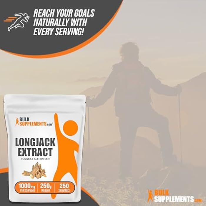 BulkSupplements.com Longjack Extract Powder - Tongkat Ali Extract, Tongkat Ali for Men & Women - Gluten Free, 1g per Serving, 250g (8.8 oz) (Pack of 1) - Image 5