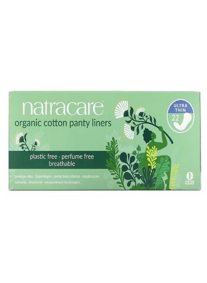 NATRACARE Panty Liners Organic Cotton Ultra Thin 22 Liners - Image 1