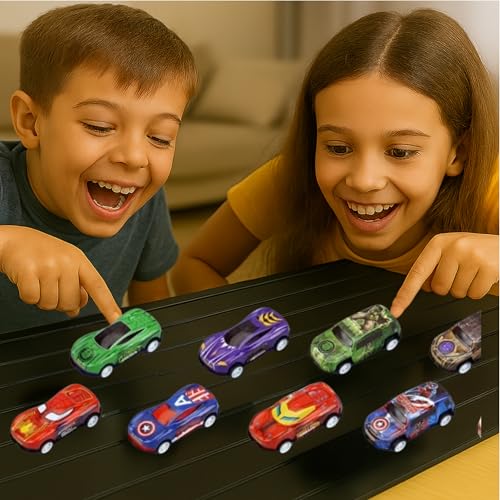 VRION® Cars Set of 10 Unbreakable Racing Mini Diecast Car Pull Back Play Set for Kids, Birthday Gift, Diwali Gift, Khilona for Boys (Assorted Model Shipped AS PER AVAILIBLITY) - Image 5