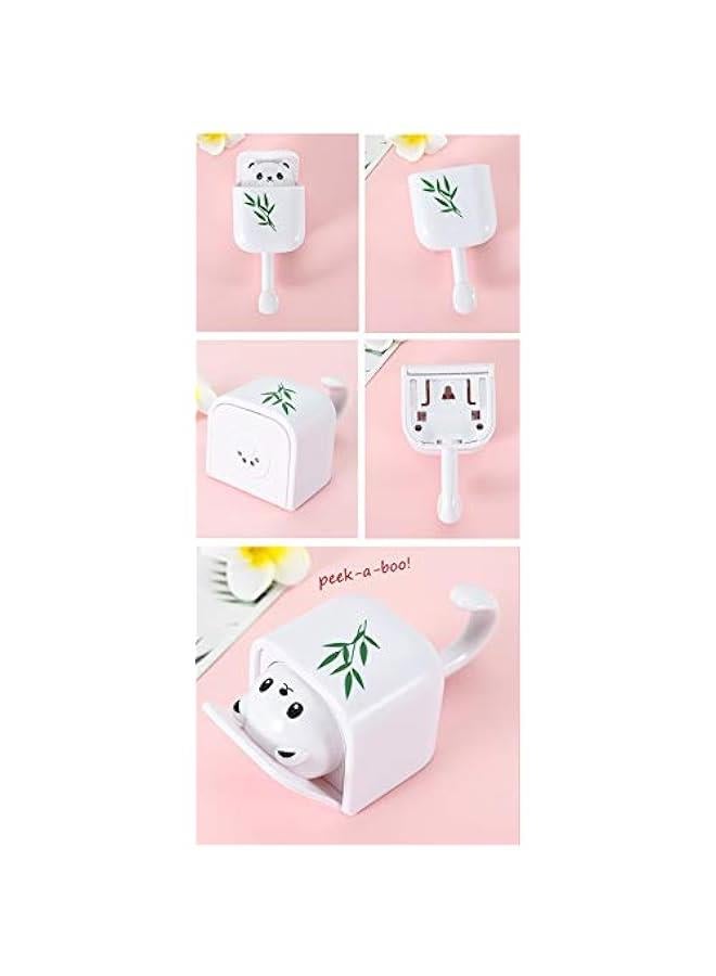 Cute Peek-A-Boo Hooks, Self Adhesive, Pop up Cat Bear Animal Decorative for Kids Boys Girls, for Key Coat Robe Towel, 4 Pack (Bears) - Image 2