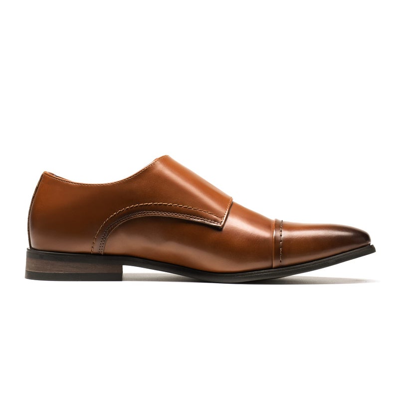 Bruno Marc Men's Dress Loafer Shoes Monk Strap Slip On Loafers Camel Size 12 M US Hutchingson_2 - Image 3