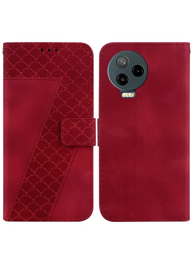 زبون جراب لهاتف Infinix Note 12 Pro 4G/Note 12 2023 جراب هاتف جلدي منقوش على شكل سبعة - Image 1