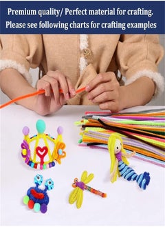 Generic Pipe Cleaners, 200pcs Chenille Stems, Pipe Cleaners for Crafts, Pipe Cleaner Crafts for Art and Craft Projects Creative DIY Decorations, 20 Colors  - Image 4