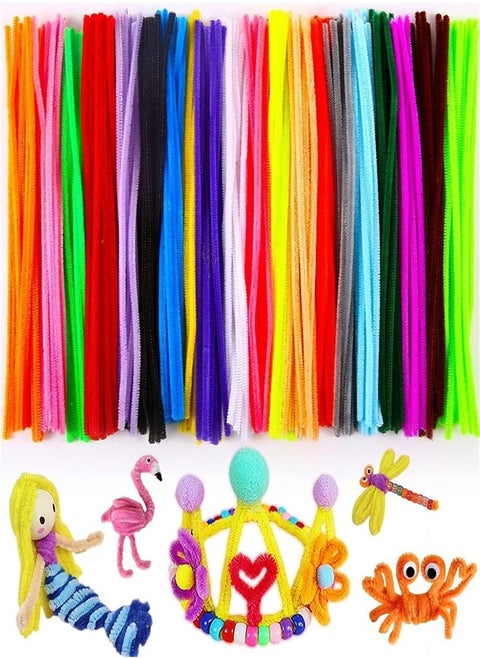 Pipe Cleaners, 200pcs Chenille Stems, Pipe Cleaners for Crafts, Pipe Cleaner Crafts for Art and Craft Projects Creative DIY Decorations, 20 Colors