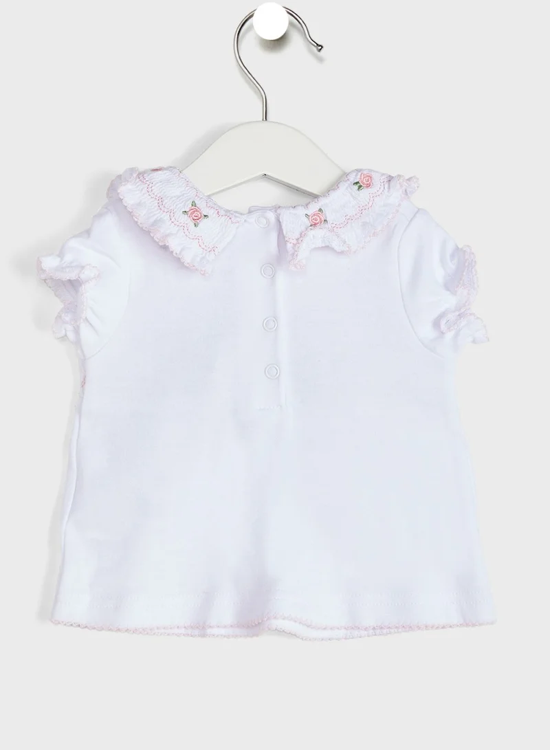 rock a bye baby Infant Smocking Top And Bloomer Set