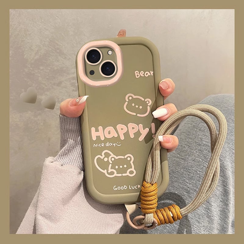 Suitable for Apple 15Pro Mobile Phone Case 14Plus Cute Iphone13 Fashion 12Mini Silicone 11 Graffiti Small - Image 3