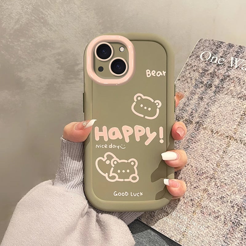 Suitable for Apple 15Pro Mobile Phone Case 14Plus Cute Iphone13 Fashion 12Mini Silicone 11 Graffiti Small - Image 4