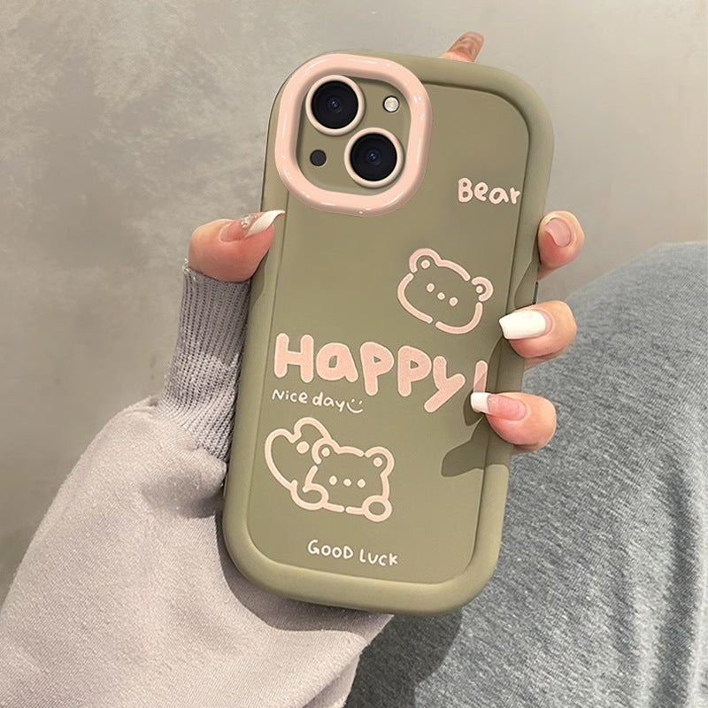 Suitable for Apple 15Pro Mobile Phone Case 14Plus Cute Iphone13 Fashion 12Mini Silicone 11 Graffiti Small - Image 1