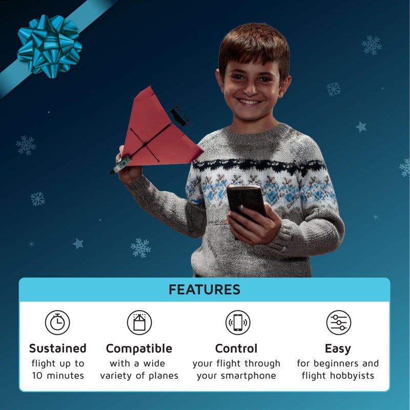 POWERUP 4.0 طائرة ورقية تعمل بالتحكم عن بُعد للجيل القادم، سهلة الطيران مع نظام الطيار الآلي ومثبت الجيروسكوب. للهواة، الطيارين، والمبتكرين. - Image 3