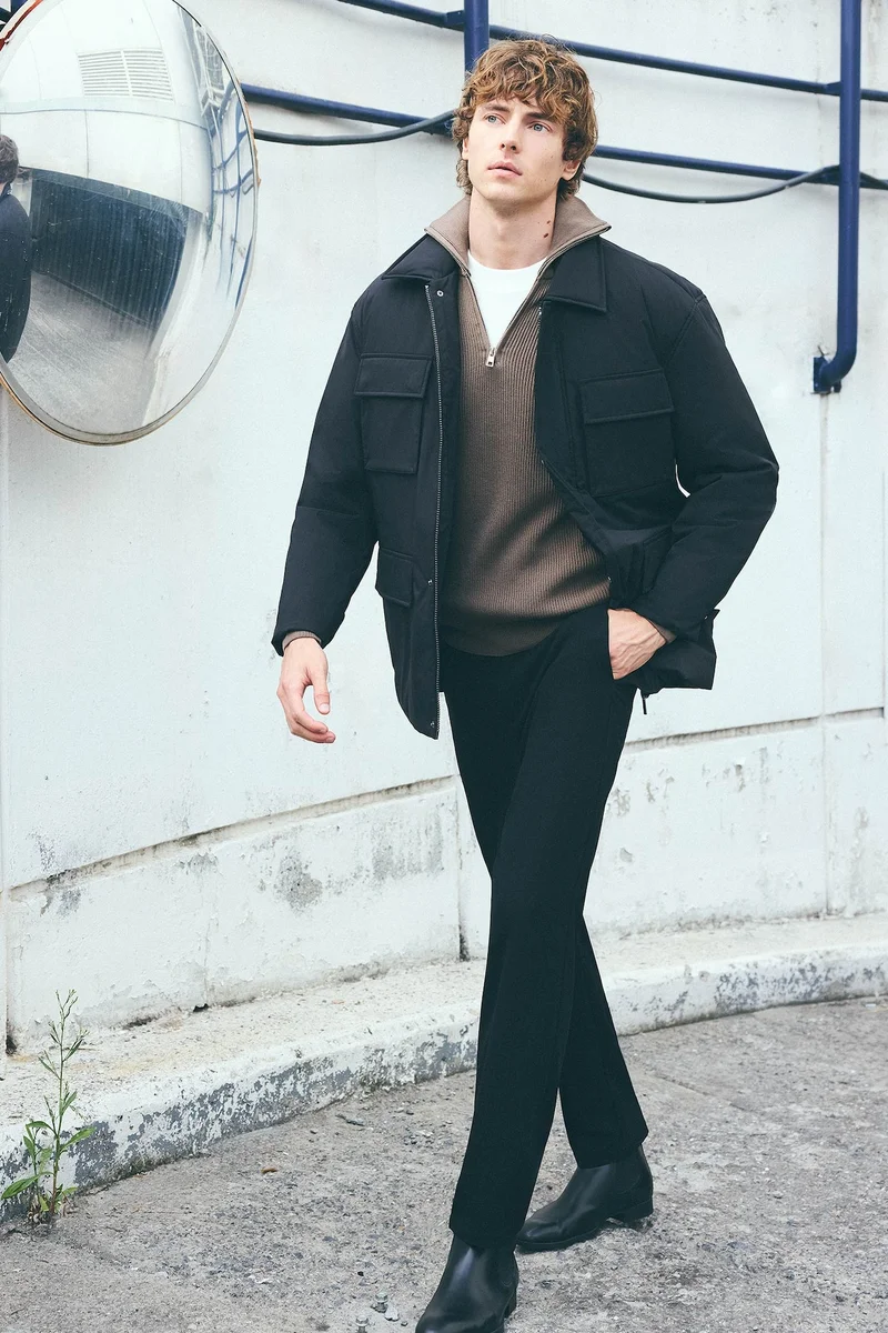 Regular Fit Regular Waist Straight Leg Trousers