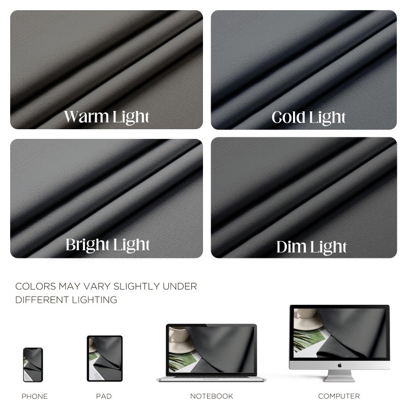 CUCRAF Light Grey Blackout Curtains 84 inch Length 2 Panels Set, Room Darkening Drapes for Living Room Bedroom, Thermal Insulated Light Blocking Grommet Window Curtain (W52 x L84 Inch) - Image 4