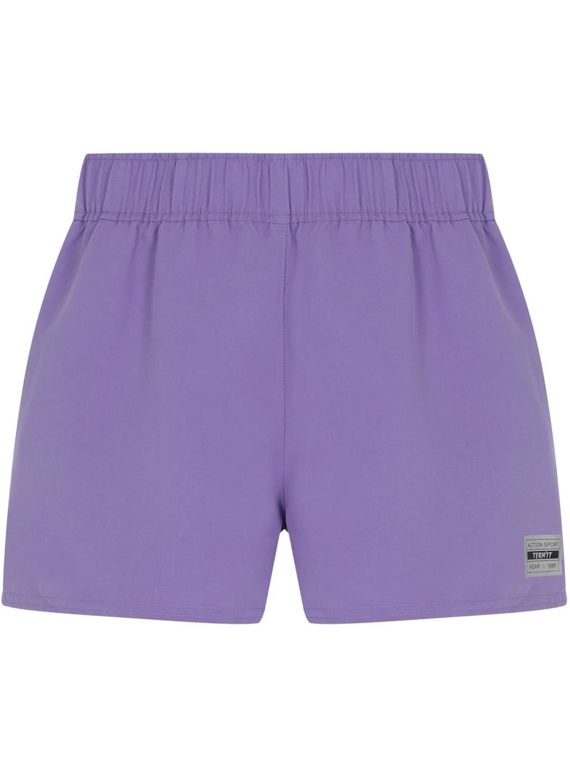 Termit Termit Women's Swimming Shorts Purple – Quick-Drying, Chlorine & Sea Water Resistant, Elastic Waistband, Perfect for Beach & Pool Activities 