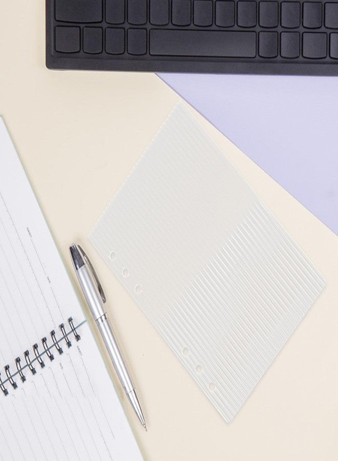 FOYTOKI Binder 6-Ring Acrylic Binder Notebook Cover A5 Acrylic Planner Budget Binder Notebook Cover Binder Notebook Cover Notebook Shell - Image 5